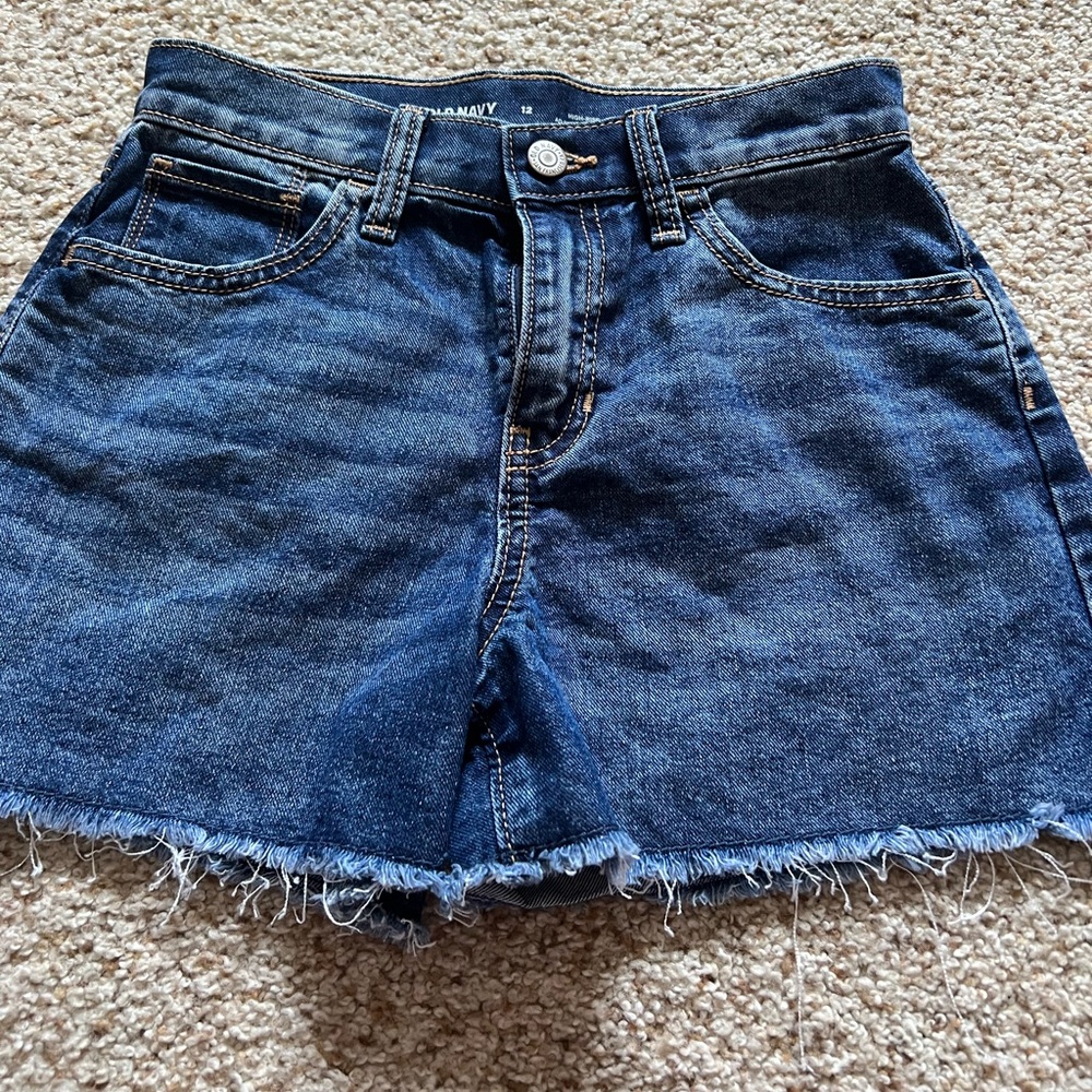 Old navy jean shorts girls 12